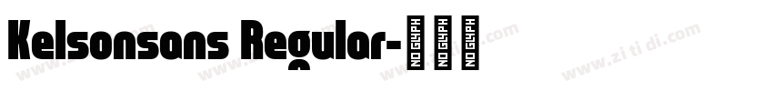 Kelsonsans Regular字体转换